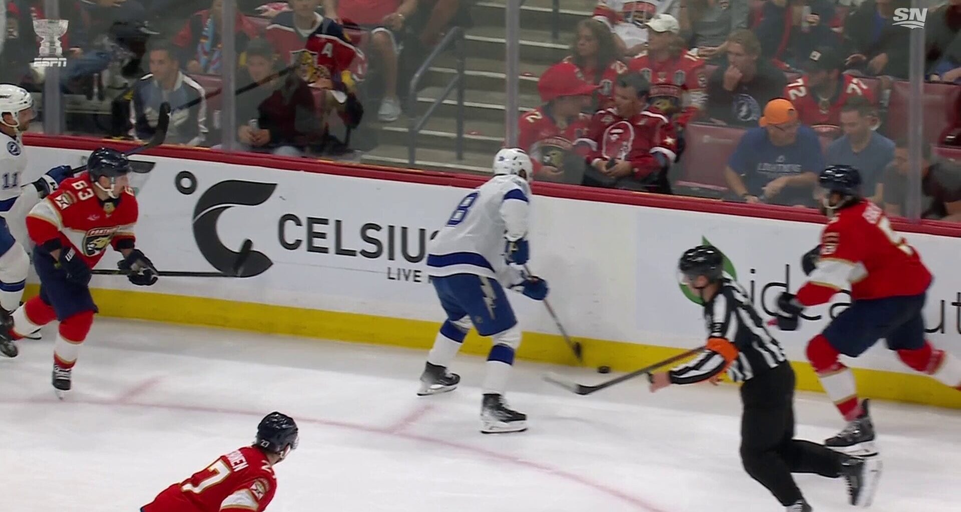 Ekblad High Hit on Hagel Not called