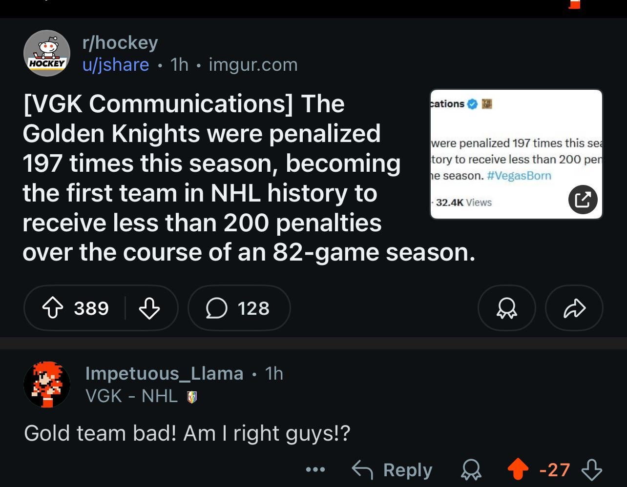 r/hockey In Playoff Form