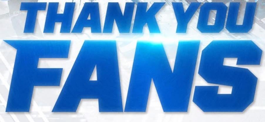 Well we didn’t make the playoffs well I gotta say this thank you Utah HC fans.