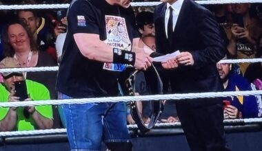 The Greatest of All Time and John Cena in the same ring.