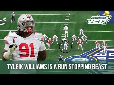 Tyleik Williams All-22 Film Breakdown | Run game BEAST. But can he rush the passer? 🎥