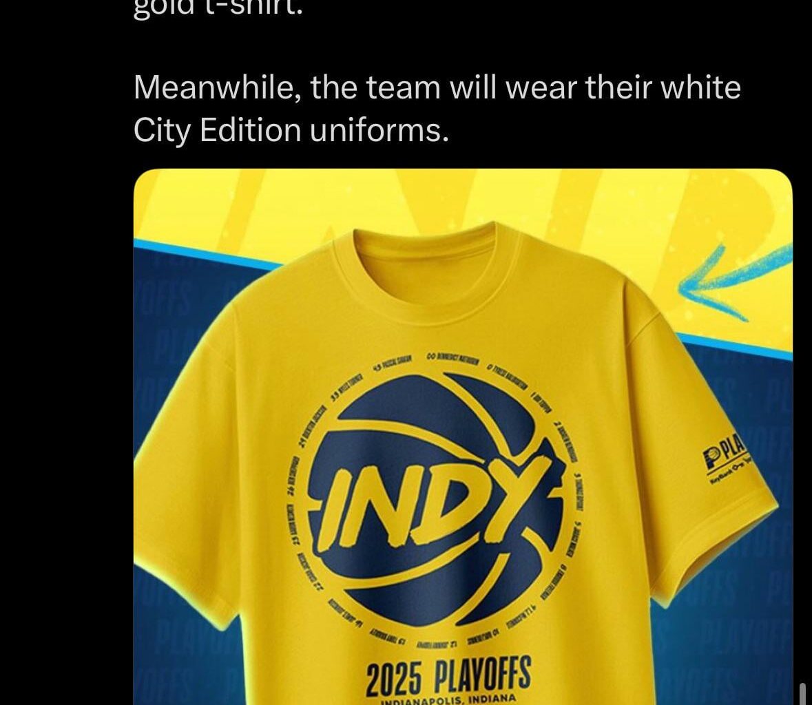 Pacers game 1 is a gold out