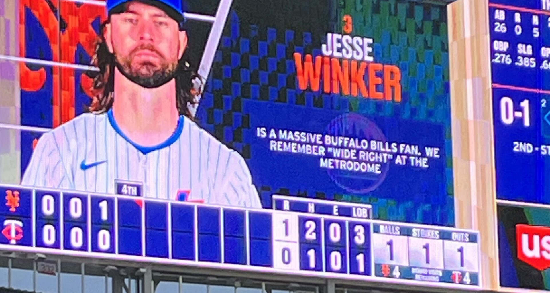 Seems as though Jesse (or the Twins) don’t remember “wide right” all that well at all