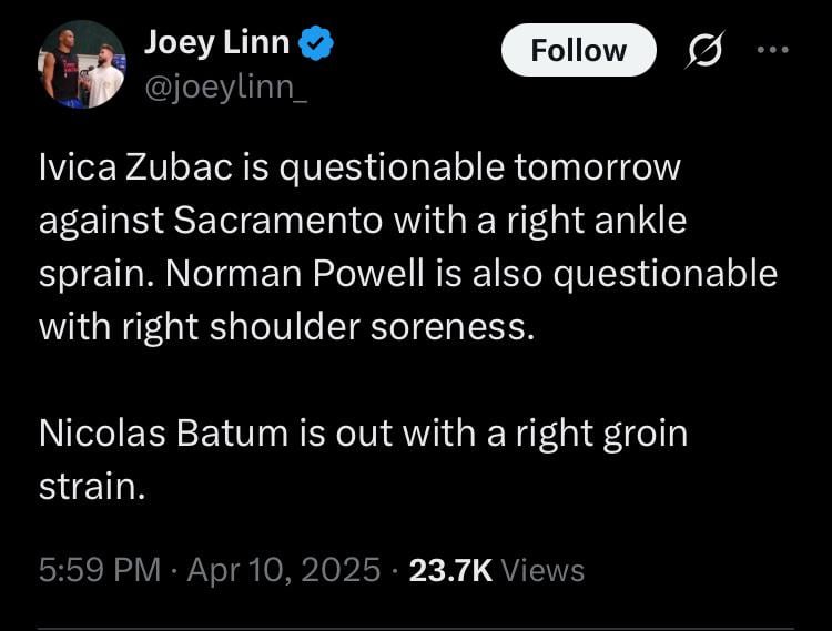 Anyone see what happened to Zu? (I didn’t watch the game last night)