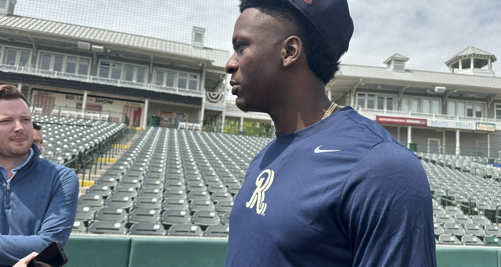 [Shawn McFarland] Live from Frisco, it’s RoughRiders media day, where Rangers’ No. 1 prospect Sebastian Walcott will start the season as a 19-year-old. “People think baseball is boring,” he said. “I’m here to show them it’s not.”