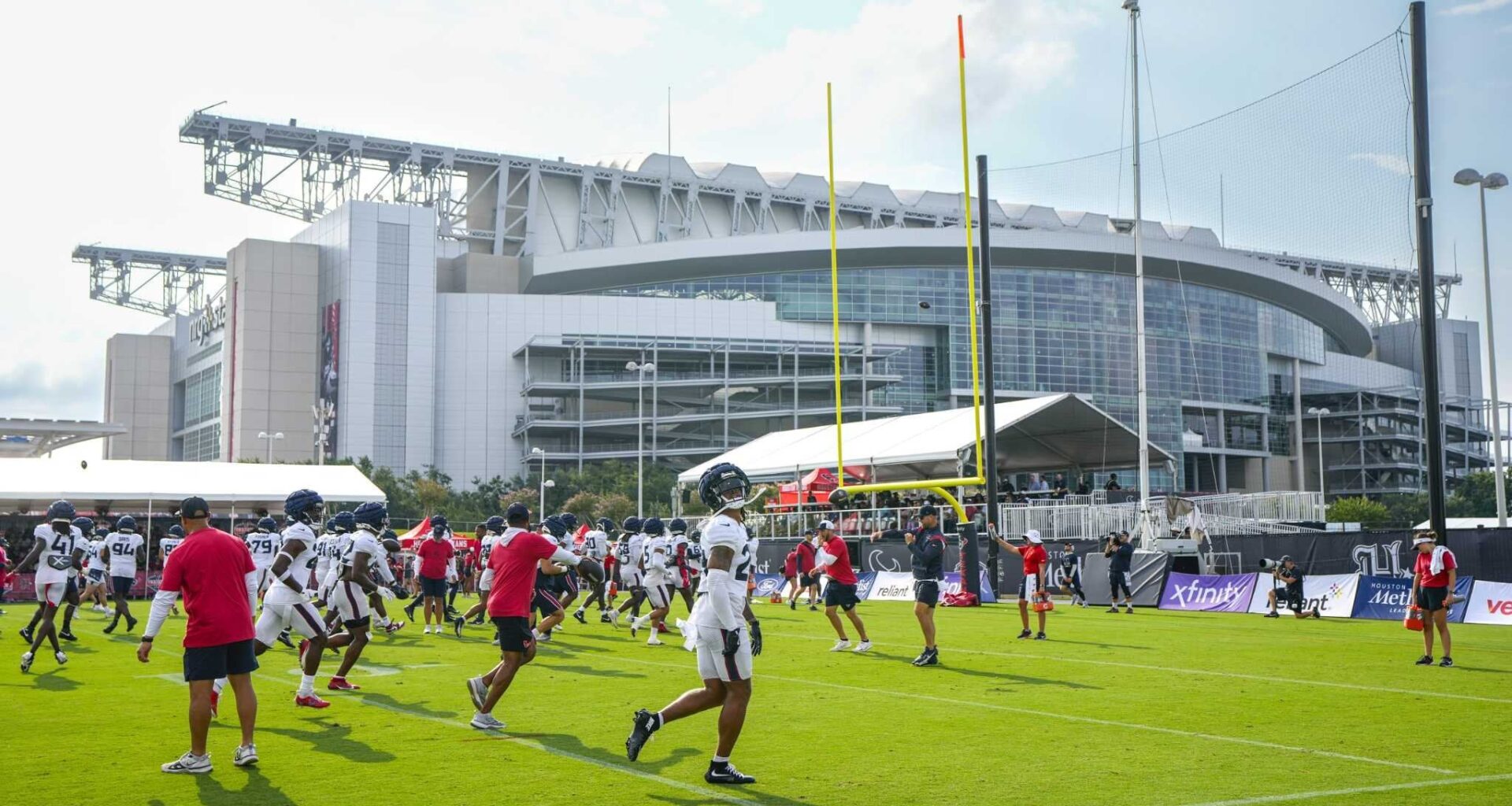 Harris County wants keep the Houston Texans within county limits as the team seeks to build a new headquarters