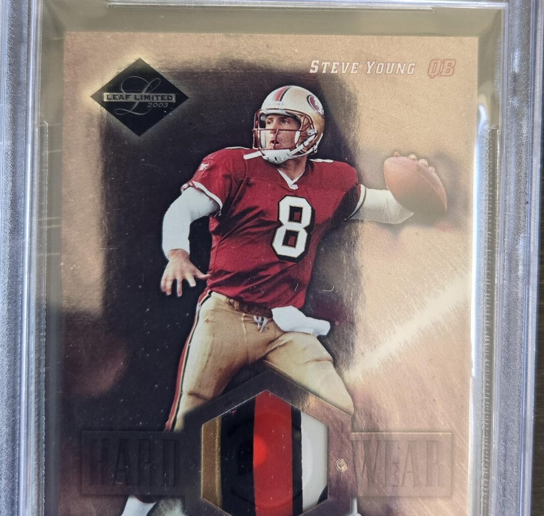 Steve Young game worn helmet decal out of only 100!!!