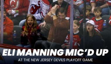 Mic’d Up: Eli Manning at the New Jersey Devils NHL Playoff Game