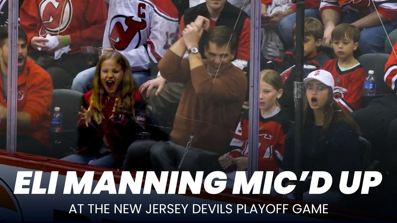 Mic’d Up: Eli Manning at the New Jersey Devils NHL Playoff Game