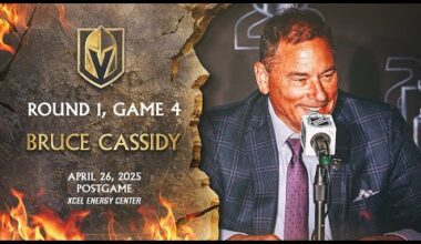 Round 1, Game 4 | Bruce Cassidy Postgame: Emotionally Enjoy Tonight & Then Continue To Work Hard