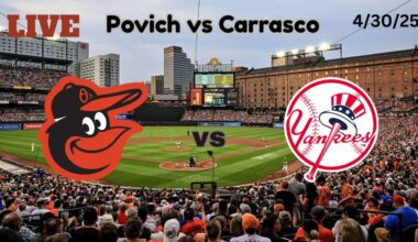 Baltimore Orioles vs New York Yankees | LIVE! Play-by-Play & Commentary | 4/30/25 | Game #30