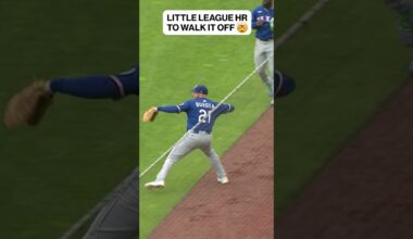 SHORTEST WALK-OFF HR IN MLB HISTORY??? #Giants #walkoff #homerun #littleleague #mlb #baseball