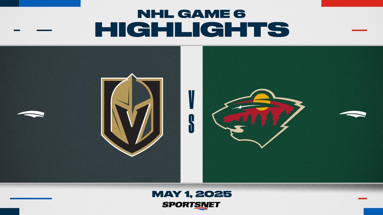 NHL Game 6 Highlights | Golden Knights vs. Wild - May 1, 2025