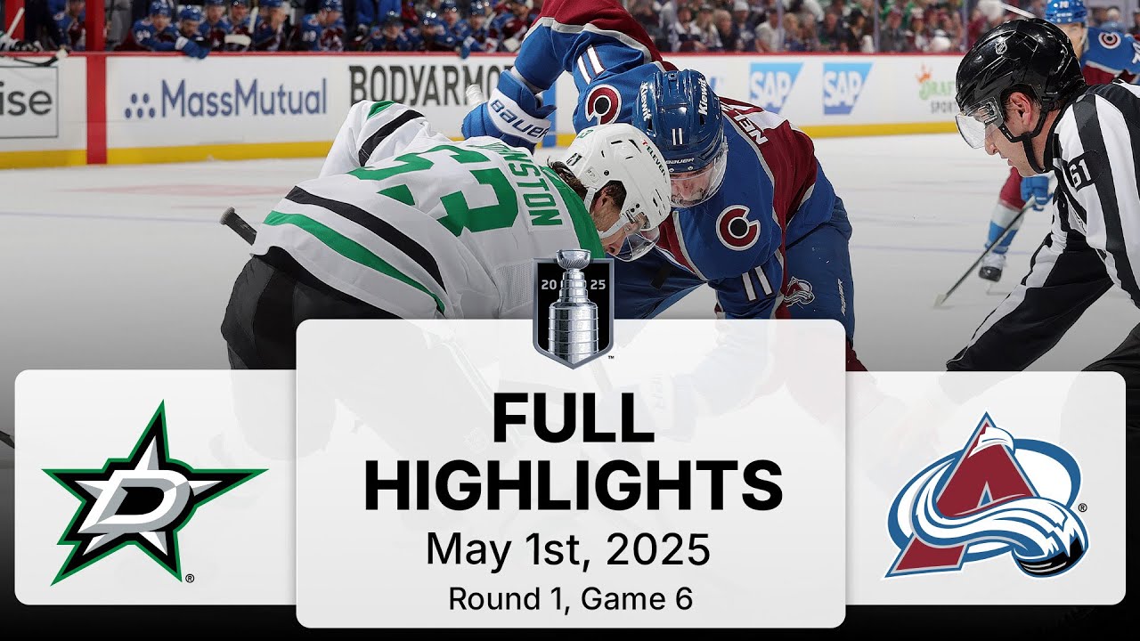 NHL Playoff Highlights | Stars vs. Avalanche | May 01, 2025