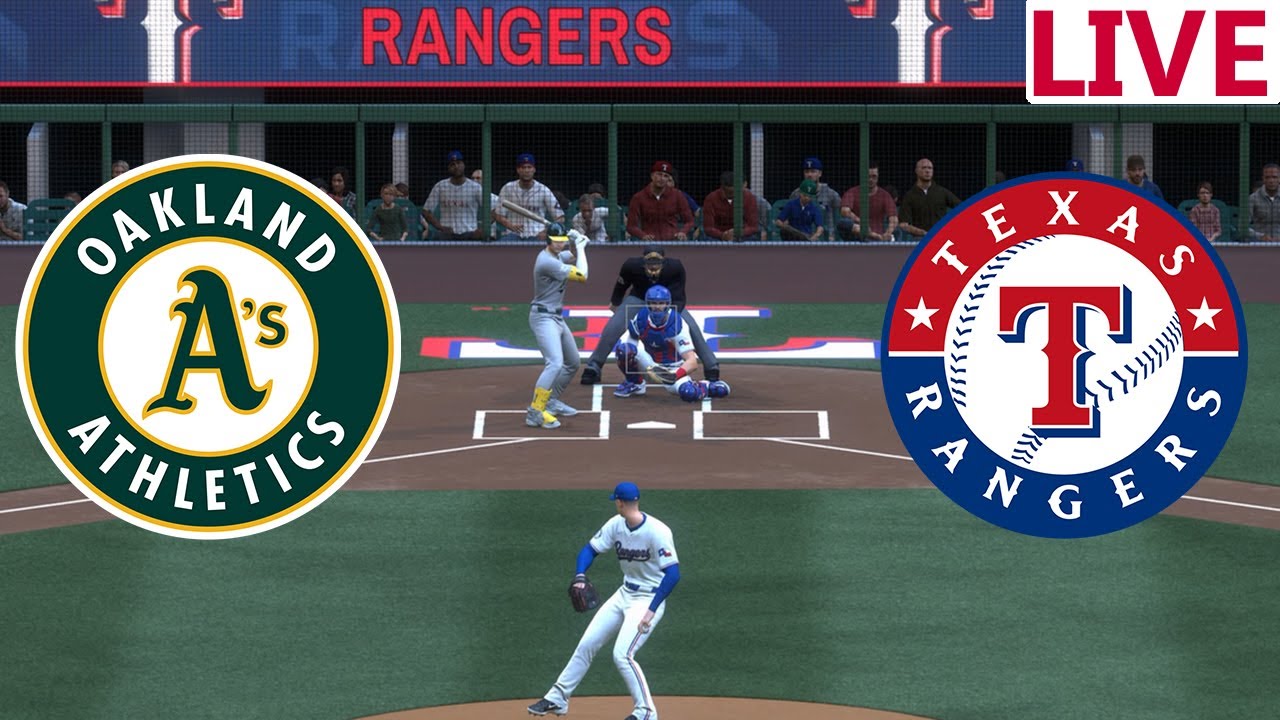 🔴LIVE 🔴Oakland Athletics  vs Texas Rangers /may 1st/MLB the show 25