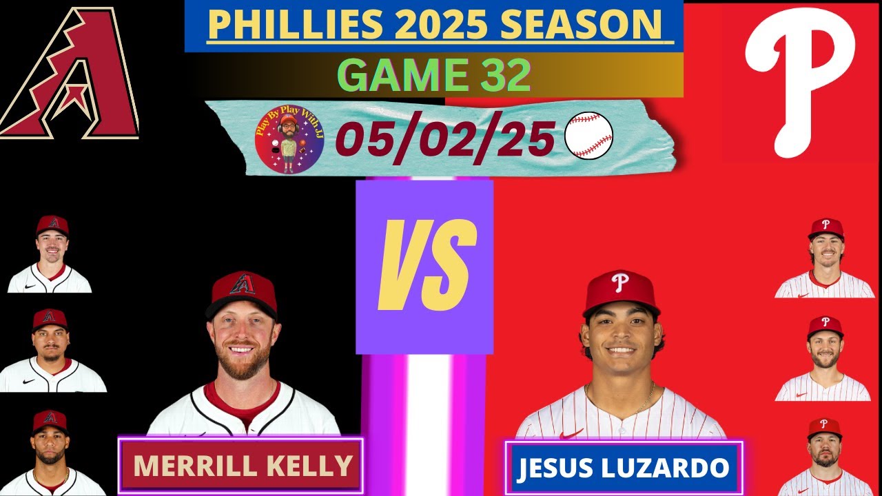 Philadelphia Phillies vs. Arizona Diamondbacks LIVE PLAY-BY-PLAY (05-02-25) #phillies #dbacks