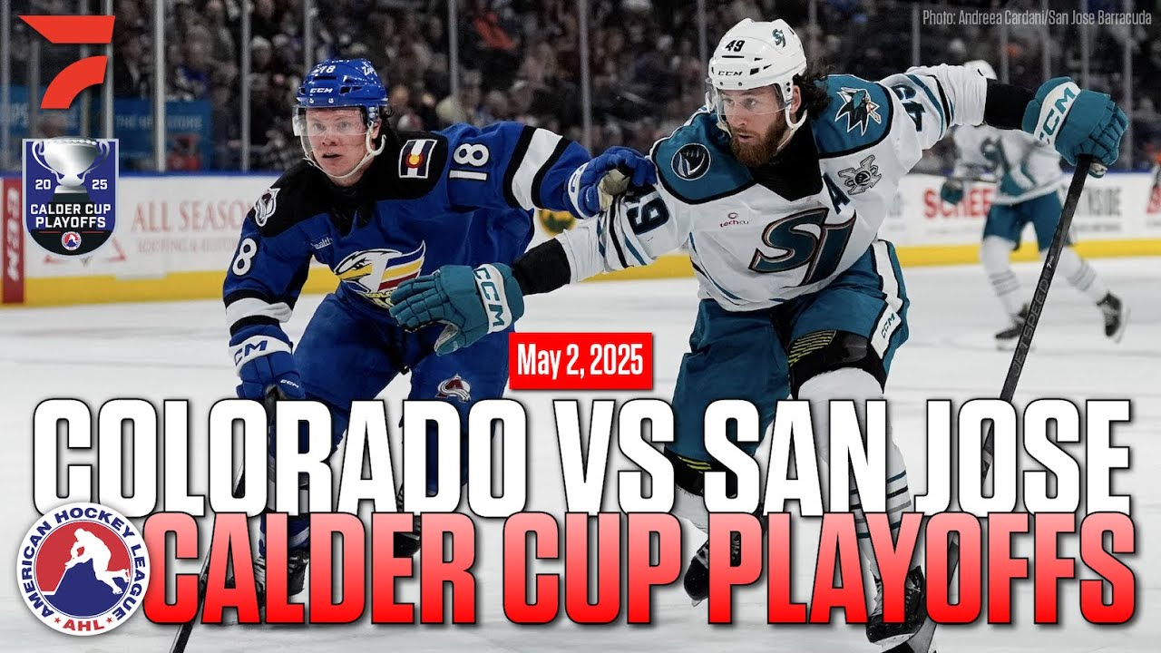 AHL Playoffs Free Live Stream -  Colorado Eagles vs San Jose Barracuda | FloHockey