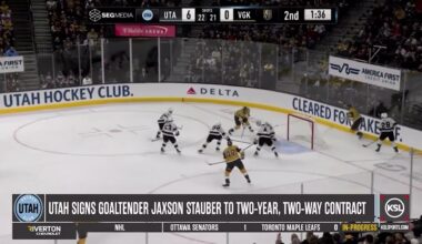 Utah Hockey Club Signs Goaltender Jaxson Stauber To Two-Year, Two-Way Contract