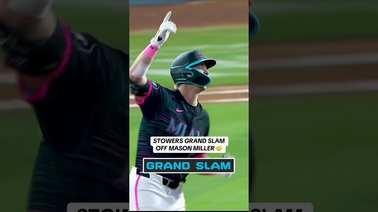 Kyle Stowers WALK-OFF grand slam 😱 #grandslam #baseball #mlb #marlins #miami