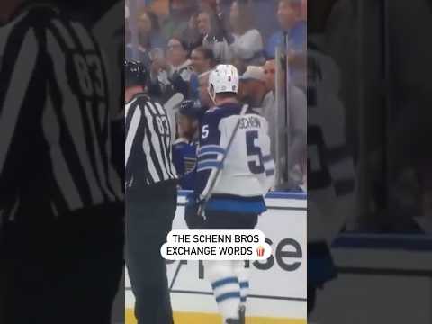 Schenn Brothers Argue On The Ice Mid Game 😂