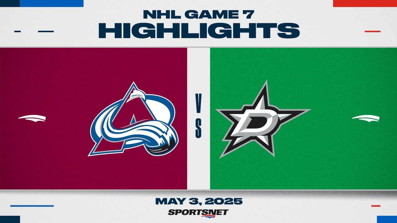 NHL Game 7 Highlights | Avalanche vs. Stars - May 3, 2025