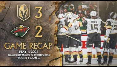GAME 6 HIGHLIGHTS | Vegas Golden Knights 3, Minnesota Wild 2