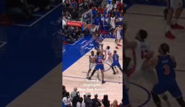 Game 6 New York Knicks vs Detroit Pistons highlights #shortsvideo #shorts #basketball #highlight