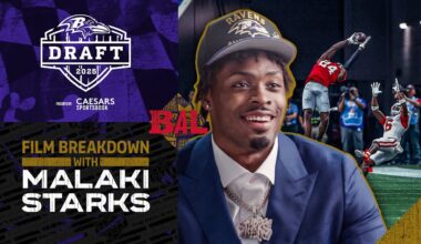 Malaki Starks Breaks Down Film, Shows Great Football IQ | Baltimore Ravens