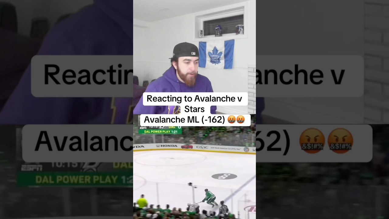 Pain.💔 #nhl#stars#avalanche#dallasstars#coloradoavalanche#sportsbetting#nhlplayoffs#reaction#hockey
