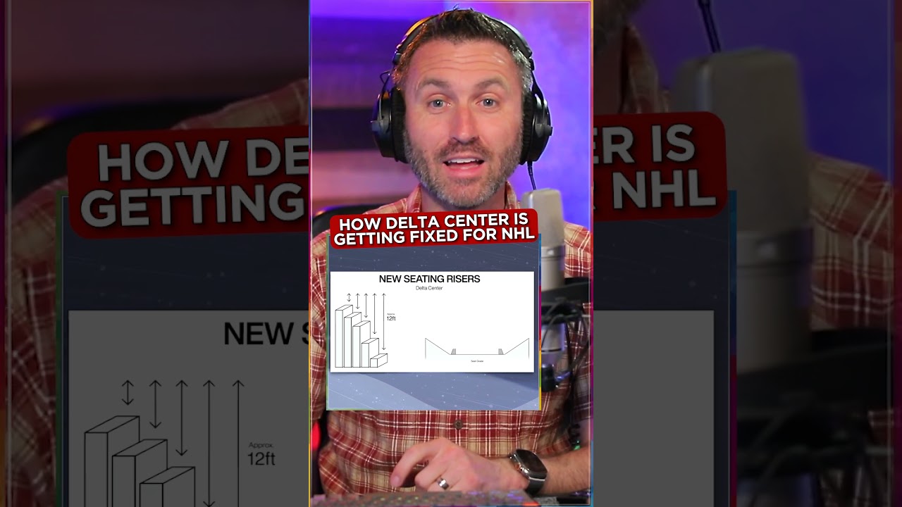 How Delta Center's new seats work for Jazz & NHL games #utah #sports #hockey