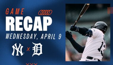 Tigers vs Yankees Highlights | 4/9/25