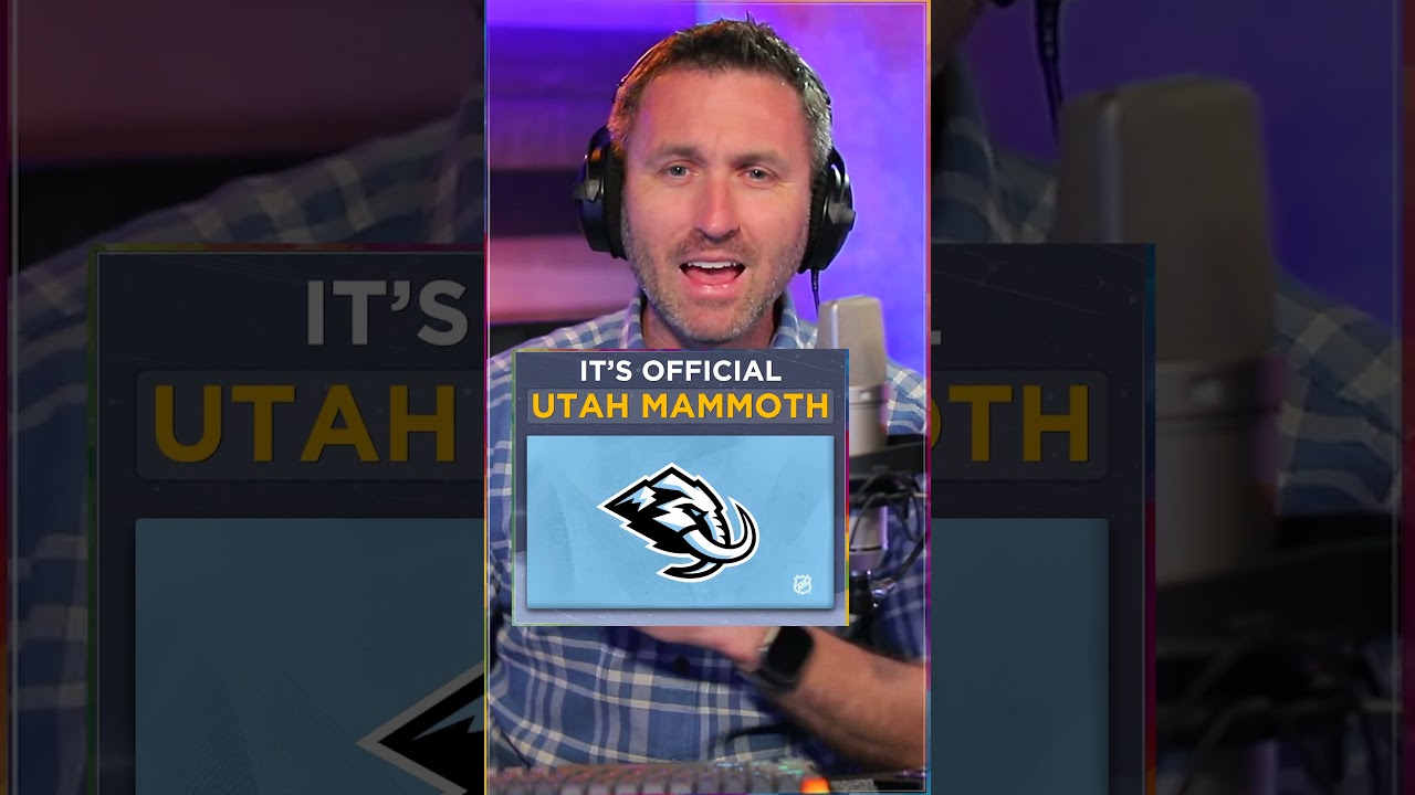 Utah Mammoth ARE OFFICIAL NHL team name #nhl #hockey #utah