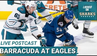 POSTCAST: SAN JOSE BARRACUDA LOSE IN OVERTIME 3-2 TO COLORADO EAGLES
