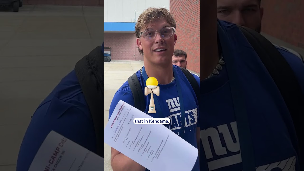 Giants fans, meet the draft class 👋 #shorts #nfl #giants #rookieclass #minicamp