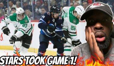 RANGERS FAN REACTS TO! Dallas Stars vs. Winnipeg Jets | Game 1 Highlights
