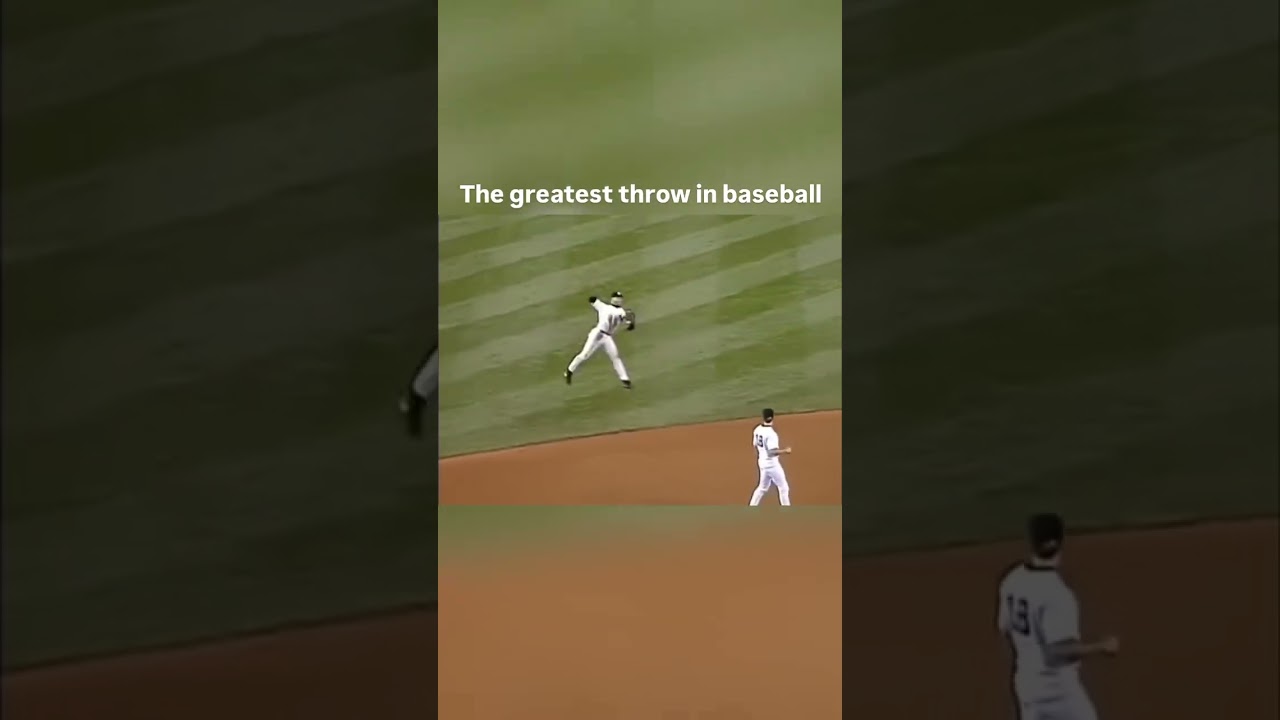 Greatest throw ever? ⚾️🔥 #baseballszn #baseball #mlb #mlblb #sports #yankees #mlbhighlights #shorts