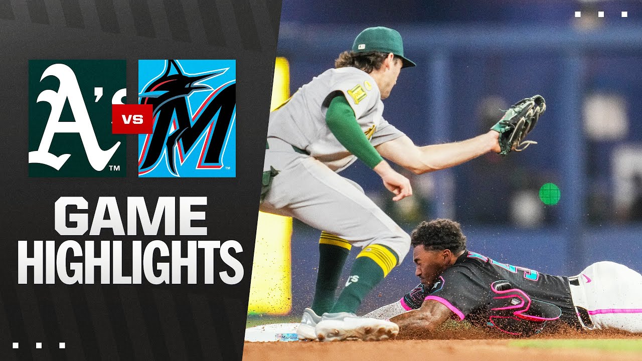 A's vs. Marlins Game Highlights (5/3/25) | MLB Highlights