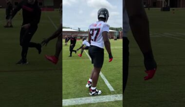 Jalon Walker putting in work during Rookie Mini Camp 💪  #nfl #atlantafalcons #falcons