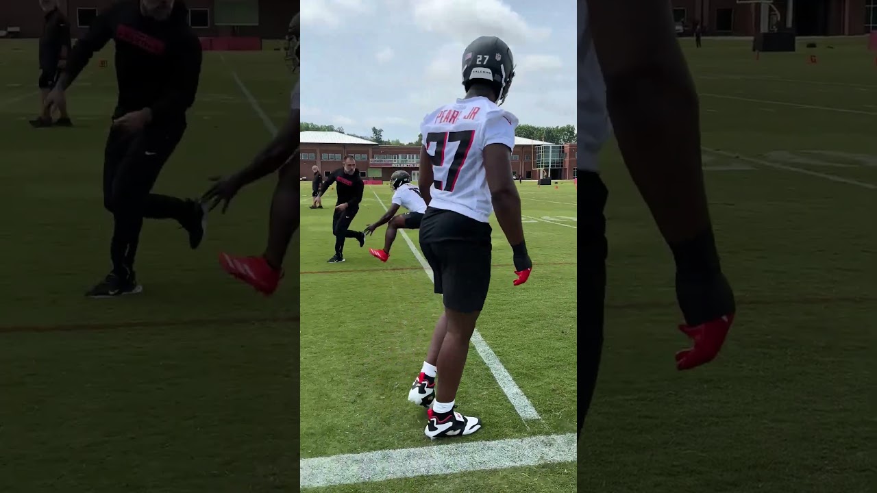 Jalon Walker putting in work during Rookie Mini Camp 💪  #nfl #atlantafalcons #falcons