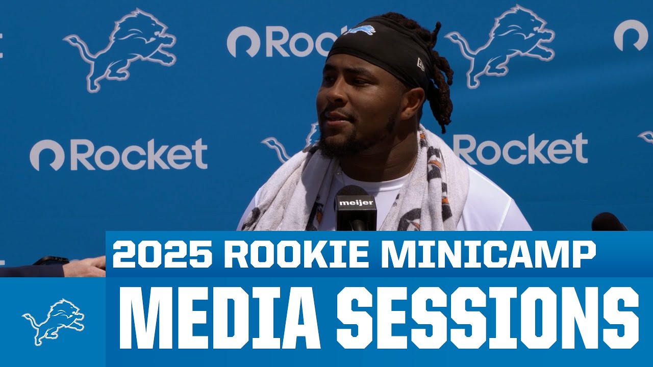 Detroit Lions Rookies meet with the media | 2025 Rookie Minicamp
