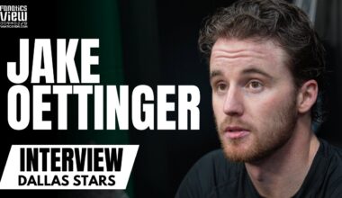 Jake Oettinger Discusses Dallas Stars vs. Winnipeg Jets Playoff Series, Facing Connor Hellebuyck