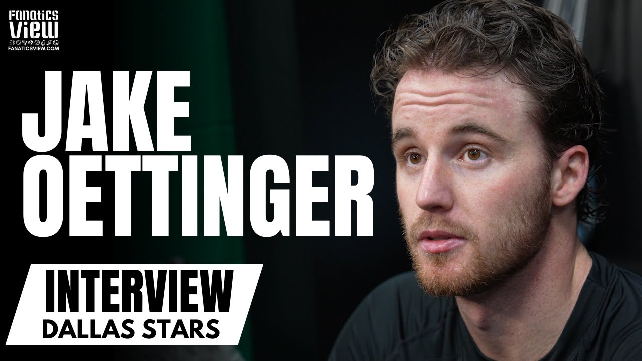 Jake Oettinger Discusses Dallas Stars vs. Winnipeg Jets Playoff Series, Facing Connor Hellebuyck
