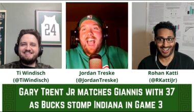 Gary Trent Jr matches Giannis with 37 as Bucks stomp Indiana in Game 3