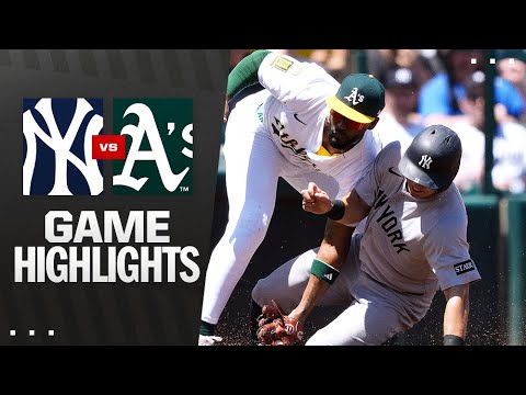Yankees vs. A's Game Highlights (5/10/25) | MLB Highlights
