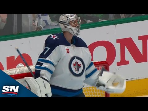 Stars' Alex Petrovic Nabs Goal On Connor Hellebuyck's Gaffe After Lengthy Review