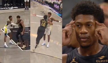 De'Andre Hunter SHOVES Bennedict Mathurin to ground for punch and Mathurin gets ejected