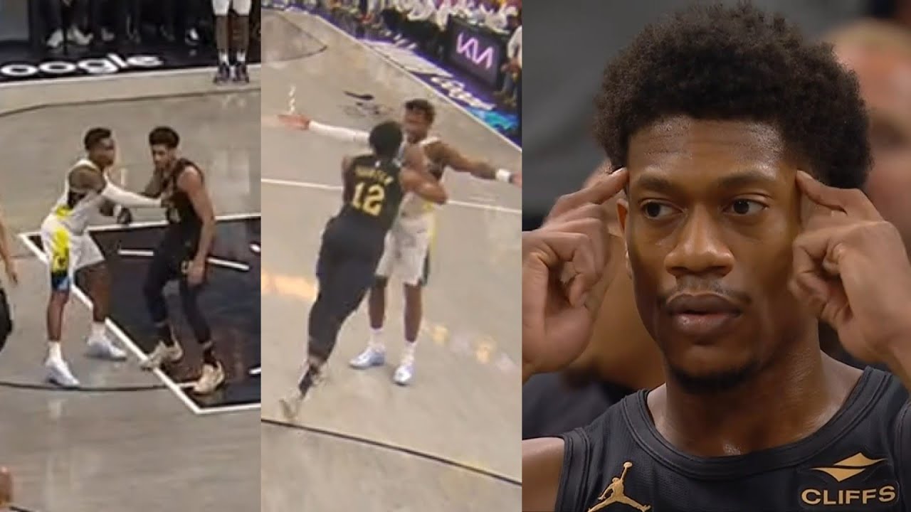 De'Andre Hunter SHOVES Bennedict Mathurin to ground for punch and Mathurin gets ejected