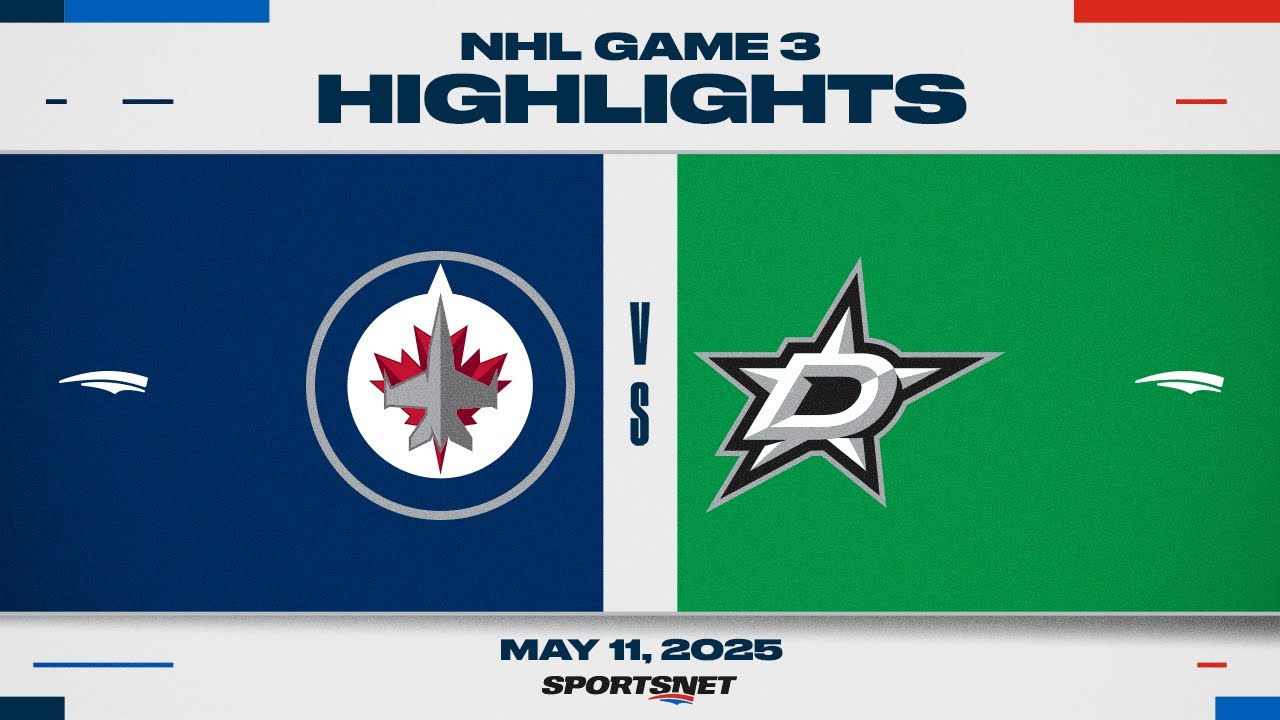 NHL Game 3 Highlights | Jets vs. Stars - May 11, 2025