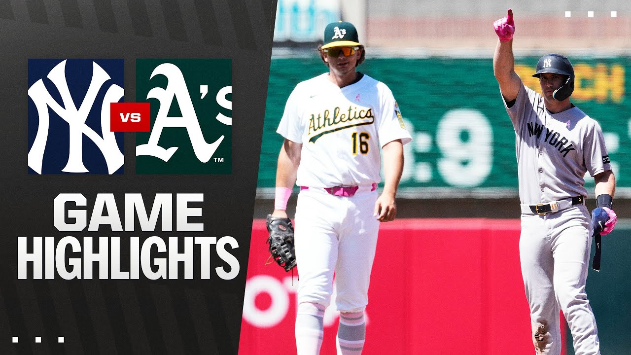 Yankees vs. A's Game Highlights (5/11/25) | MLB Highlights