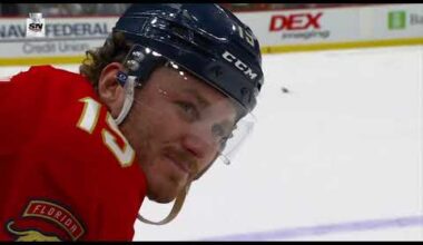 Full Scrum at the end of Game 4 - Leafs vs Panthers (w/Joe Bowen)